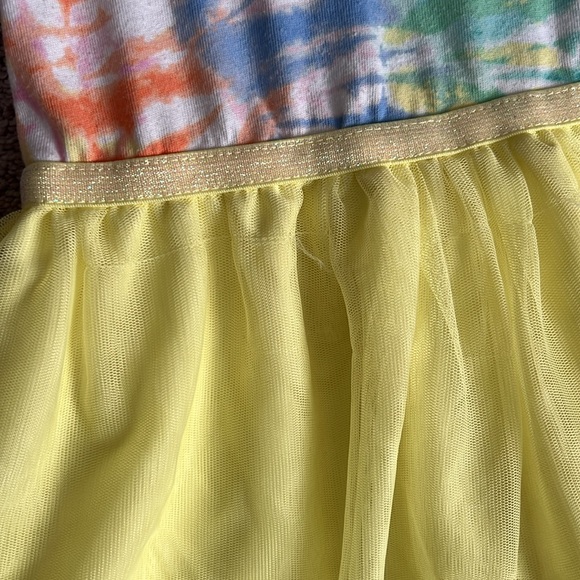 Girls Tye Dye Tulle Dress - 5T - Picture 5 of 7